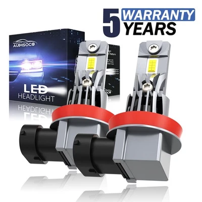 H11 LED Headlight Bulb Hi Low Beam Light Conversion KIT For Ram C/V 2012-2015 - Image 1 of 4
