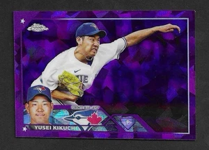 Yusei Kikuchi 2023 Topps Chrome Sapphire Purple Refractor /10 Blue Jays - Bild 1 von 2
