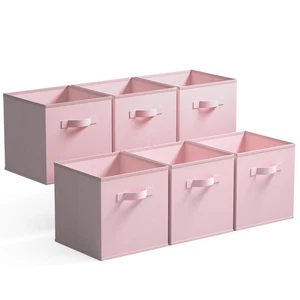 Cube Storage Bins, 11 Inch Storage Cube Organizer, Collapsible Fabric Storage... - Picture 1 of 8