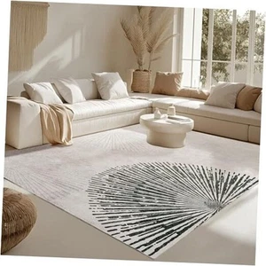 8×10 Area Rug for Living Room, Modern Neutral Abstract Washable Rugs, Large - Picture 1 of 8