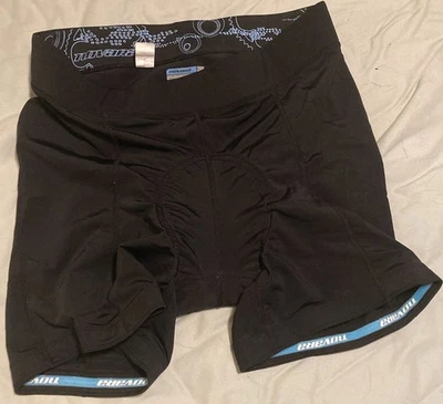 Pantalones Cortos de Ciclismo Novara Para Mujer - Negros Acolchados Nylon Mezcla Spandex Talla L Foto 1 de 4