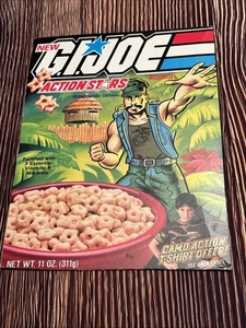 Vintage Ralston G.I. Joe Action Stars Cereal Box Front Panel Gung Ho Nice - Picture 1 of 2