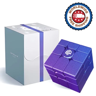 GAN Mirror Cube M UV rivestito viola - cubo alieno magnetico - Immagine 1 di 4