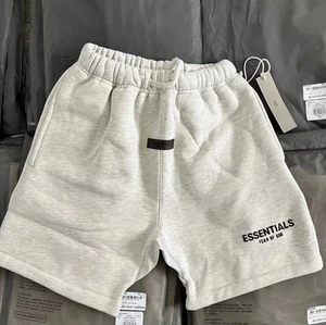 NWT ESSENTIALS FEAR OF GOD SHORTS “LIGHT OATMEAL” SIZE M - Picture 1 of 5