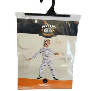 Hyde and Eek Boutique Kids Size Large 10-12 Mummy Costume Halloween New Glows - Picture 1 of 5