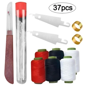 Juego de herramientas de costura de aguja de coser manual 34/37 piezas portátiles hágalo usted mismo trabajo de costura - Imagen 1 de 10
