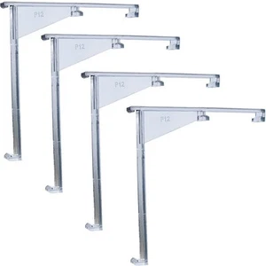 4pcs Valance Clips 3.5" Clear Vertical Blind Hidden Retainer Holder Installat... - Picture 1 of 4