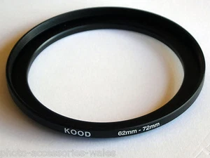 STEP UP ADAPTER 62MM-72MM STEPPING RING 62 TO 72MM 62-72 STEP UP RING - Picture 1 of 1