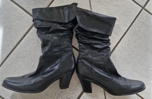 caprice Lederstiefel, Gr. 6, schwarz, wadenhöhe erweiterbar (s. 2. Foto) - Bild 1 von 4