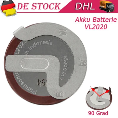 AKKU BATTERIE VL2020 PANASONIC LITHIUM AUFLADBARES FÜR BMW MINI SCHLÜSSEL 3V - Bild 1 von 4