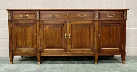 Stickley Furniture Solid Cherry French Directoire 80" Buffet - Immaculate Cover