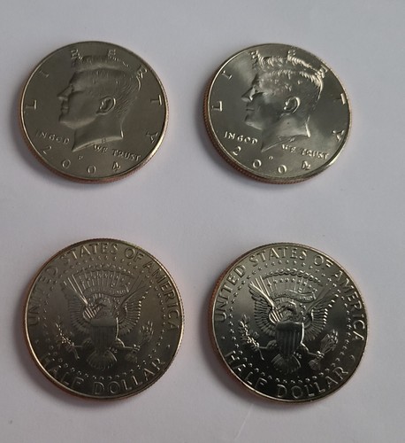 2004 P and D Kennedy Half Dollar Coins from US Mint Set 2 BU UNC | eBay