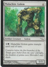 X4 Malachite Golem Mirrodin Light Play MTG Magic DNA GAMES