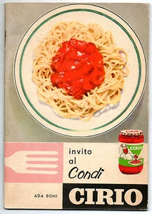 SALSA POMODORO CONDI' CIRIO RACCOLTA RICETTE ADA BONI CUCINA CULINARIA - Imagen 1 de 1