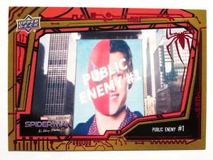 2023 Upper Deck Spider-Man No Way Home Public Enemy #1 Red Foil Card #2 - Picture 1 of 2
