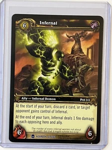 2006 World Of Warcraft INFERNAL Rare #127 Heroes Of Azeroth WoW NM/Mint - Picture 1 of 2