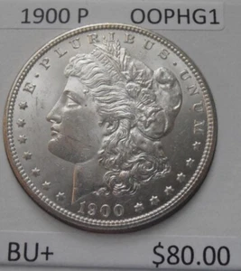 1900 P Morgan Silver Dollar, (00PHG1) - Picture 1 of 6