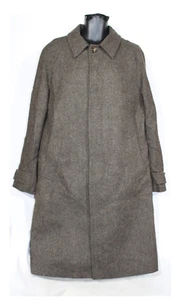 M&S Mens Trench Coat Large 41-43" Grey Yorkshire Tweed Moon Heritage Outerwear - Picture 1 of 15