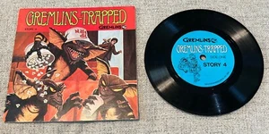 Gremlin Adventures Gremlins-Trapped Story 4 Book Record 33 1/3 Leer a lo largo Funciona - Imagen 1 de 2