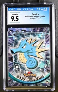 *POP 12* CGC 9,5 GEMA COMO NUEVA 10 Seadra Topps Serie de Animación de TV 2 #117 Pokémon - Imagen 1 de 2