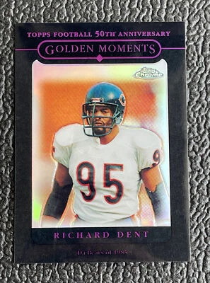 🔥RICHARD DENT 2005 TOPPS CHROME 50TH ANNIVERSARY BLACK REFRACTOR /100!🔥BEARS - Image 1 of 2