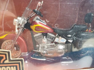 1/18 Diecast Harley DAVIDSON 2003 Heritage Softail Motorcycle By Ertl  - Image 1 of 4