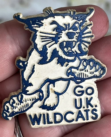 Vintage UNIVERSITY OF KENTUCKY Wildcats Magnet Cats Old Mascot Logo Cover