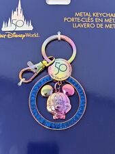 Walt Disney World Parks 50th Anniversary Mickey Mouse Charms Metal Keychain