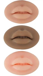 Realistische 3D Silikon Lippen für PMU, Tattoos Praxis - 3 Stück Set [US-Verkäufer] - Bild 1 von 1