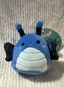 squishmallow Clip-On Waverley the blue Butterfly 3.5’ BNWT - Picture 1 of 4