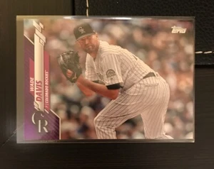 2020 Topps Series 1 Wade Davis Purple Parallel Rare Meijer Rockies - Picture 1 of 2