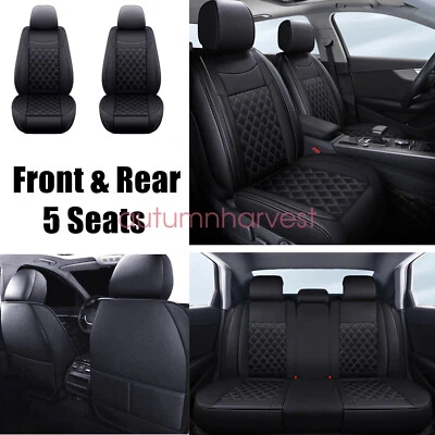 Full Set For ACURA RDX 2008-2023 Car 5-Seat Cover PU Leather Cushion Covers - Image 1 of 4