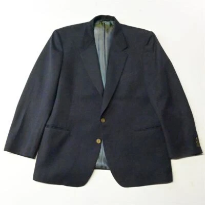 Blazer Abrigo Deportivo Chaqueta De Colección Nino Cerruti 44R Lana Azul Marino Dorado Botón Para Hombre Foto 1 de 4