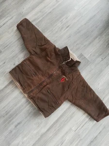 #14. Junge herbstbjacke braun teddyfell canafa air gr.86 - Bild 1 von 7