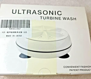 Ultrasonic USB Mini Washing Machine Portable Turbine Laundry Washer Travel Home - Picture 1 of 7