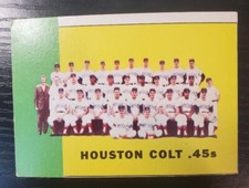 1963 Topps Baseball #312 Houston Colt .45's Team EX+/-