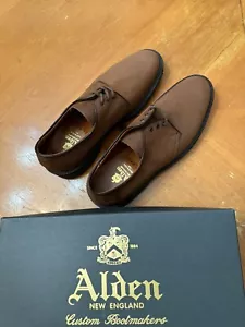 Made In USA - 11 D - US- Alden / J Crew - Brown Nubuck Bluchers - Picture 1 of 10