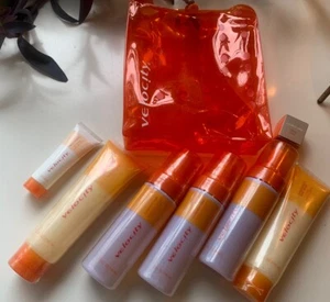 Mary Kay Velocity 8 Pc Lot Body Foam, Lotion Face Cleanser Powder NOS + Bag - Picture 1 of 7