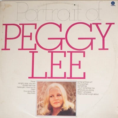 PEGGY LEE - PORTRAIT OF PEGGY LEE - Vinyl LP - Capitol Records - 1999 - VG (999) - Image 1 of 2
