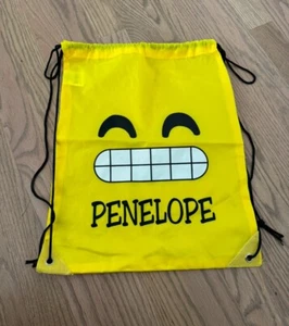 Mochila con cordón PENÉLOPE amarilla blanca negra - Imagen 1 de 4