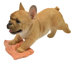 Figura de resina realista de perro Frenchie cachorro Bulldog Francés - Imagen 1 de 13