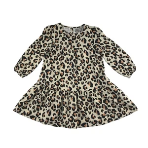F&F dress 5-6 years cream colour leopard spot pattern - Picture 1 of 10