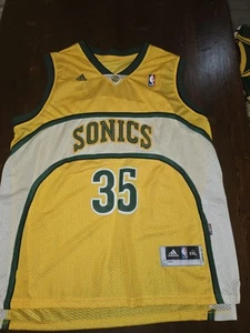 Kevin Durant 35 Jersey Large Adidas Seattle Super Sonics NBA Swingman Length+2 - Picture 1 of 7