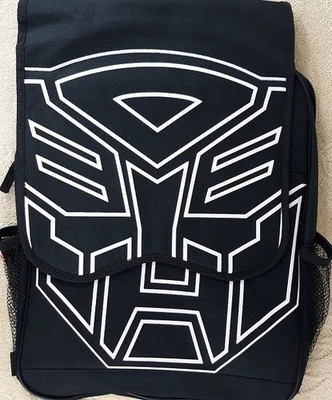 TRANSFORMERS Backpack NEW Optimus Prime EMBLEM Autobots Book Bag 16"x12" NWT - Image 1 of 4