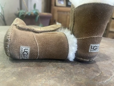 UGG Baby Bootie Size 2/3 Brown Leather - Image 1 of 4