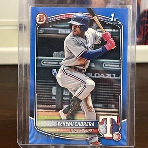 2025 Bowman - Prospects Yeremi Cabrera 1st Bowman #BP-146 Blue /150 - Picture 1 of 2