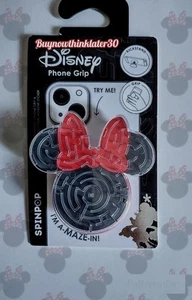 📱🐭 New Disney Minnie Mouse Phone Grip Spinpop Maze Fidget Game Gr8t Gift ! 🏰 - Photo 1 sur 2