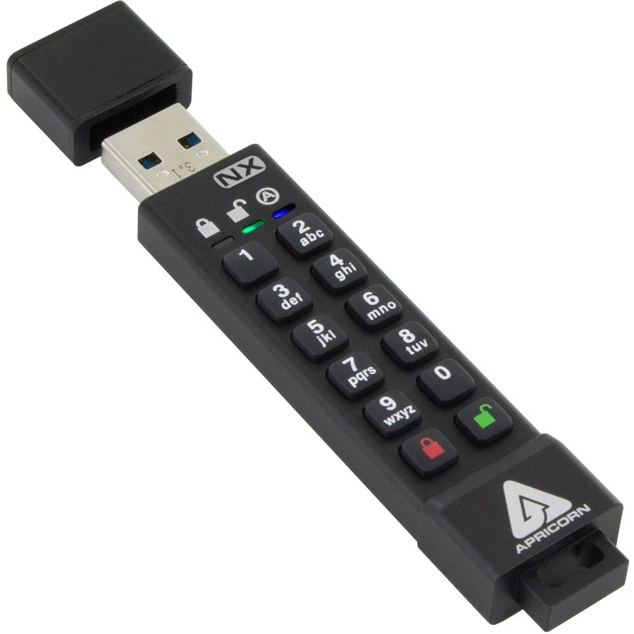 Apricon Aegis Secure Key 3NX 256-Bit AES XTS 8GB USB 3.0 Flash Drive - Image 1 of 1