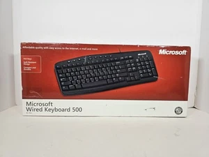 Microsoft Standard Keyboard 500 ZG600006 Wired Vintage Classic Keyboard - Picture 1 of 6