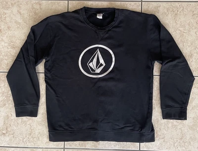 Volcom Stone Men’s Long Sleeve Black Skate Graphic Sweater 2XL Travel Sports Top - Image 1 of 4